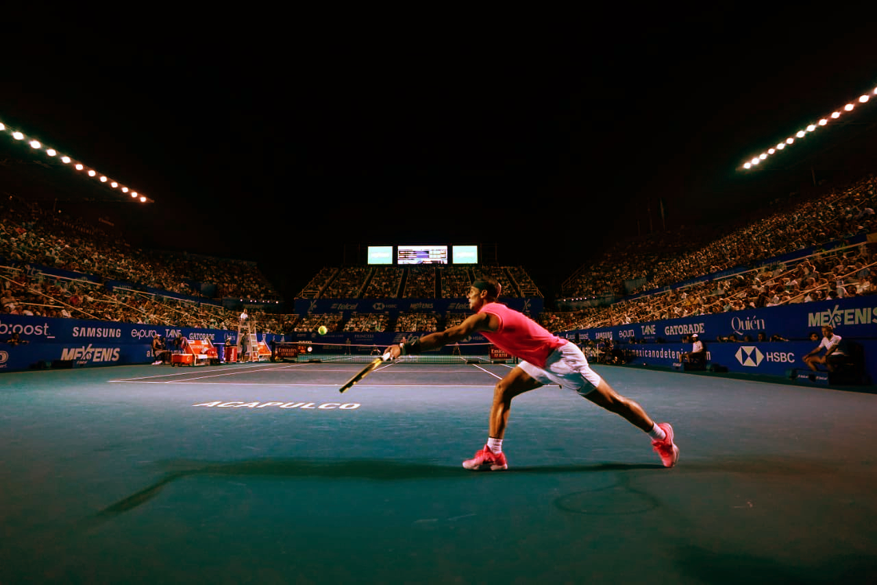 Rafa Nadal en su cuarta final de Acapulco