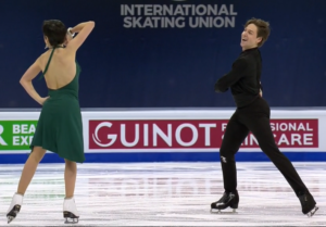 Detalle de la danza rítmica de Sara y Kirill