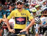 Mathieu Van der Poel con el maillot amarillo