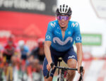 Enric Mas en la llegada el Picón Blanco, Vuelta 2022.