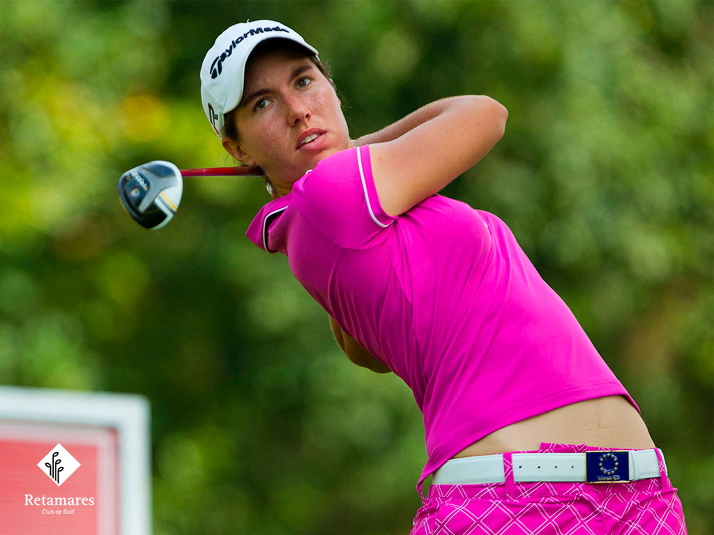 Carlota Ciganda, leyenda del Golf español, en acción