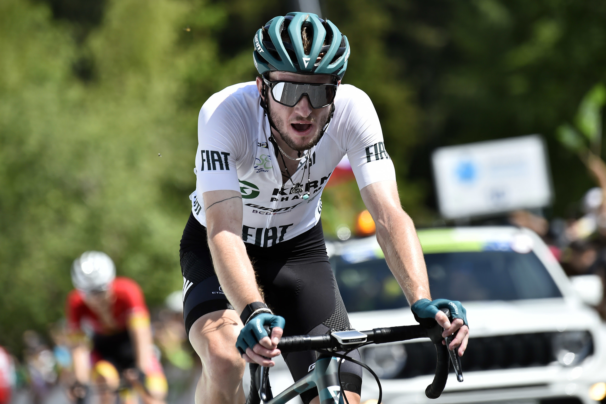 Corredor del Equipo Kern Pharma en el Tour de Eslovenia