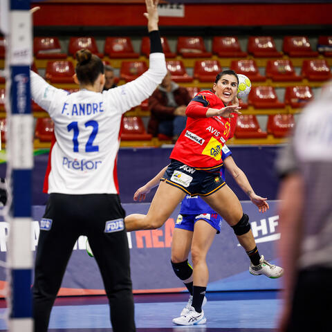 Paula VALDIVIA MONSERRAT, France vs Spain, EHF 2022 Women's Euro - Slovenia, North Macedonia, Montenegro, Skopje, North Macedonia, 16.11.2022, Mandatory Credit © Axel Heimken / kolektiff