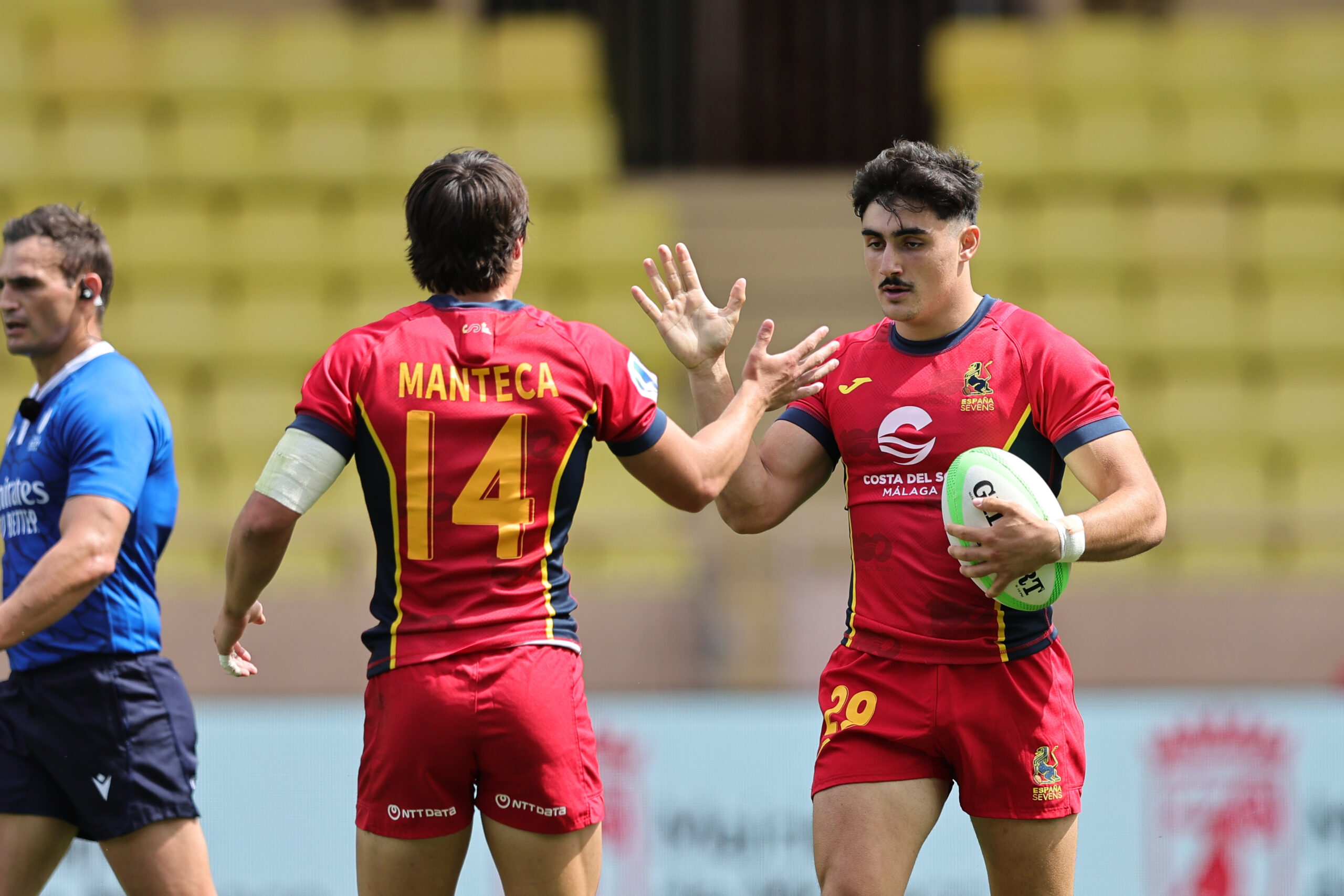 on day two of the World Rugby Sevens Repechage at Louis II Stadium on 22 June, 2024 in Monaco. Photo credit: Mike Lee - KLC fotos for World Rugby