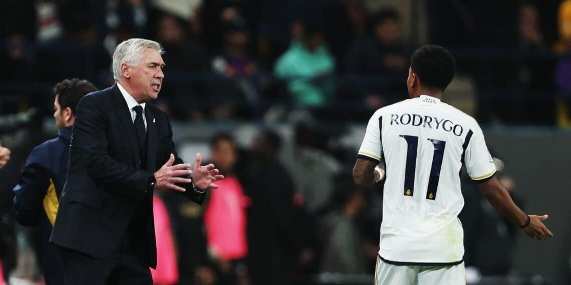 Carlo Ancelotti y Rodrygo