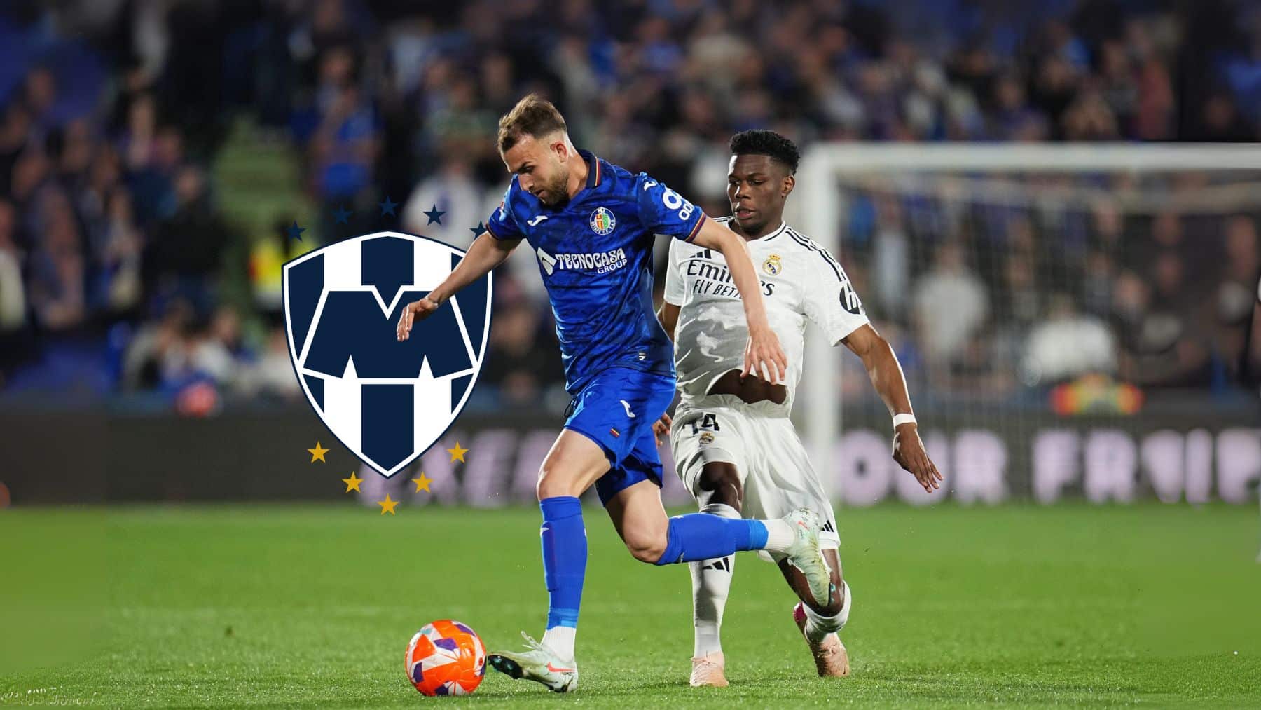 Borja Mayoral cerca de Rayados