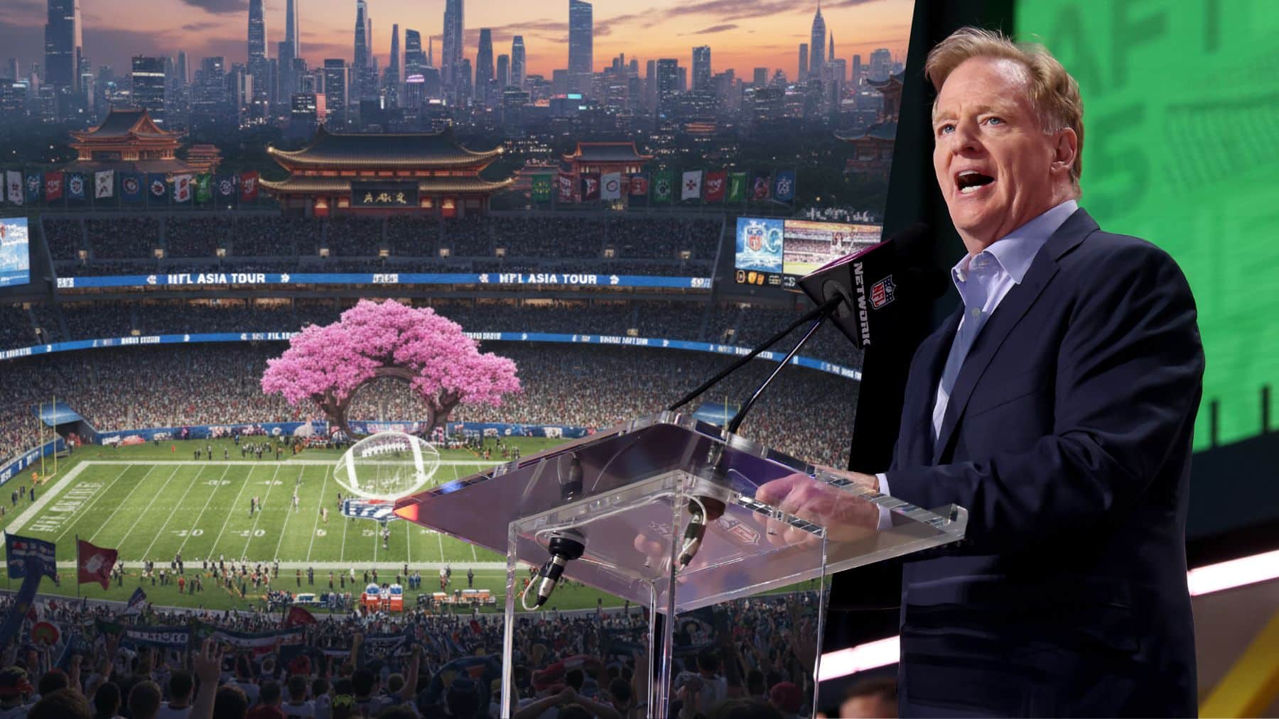 La NFL planea llevar juegos a Asia tras anunciar Río de Janeiro como sede para 2026