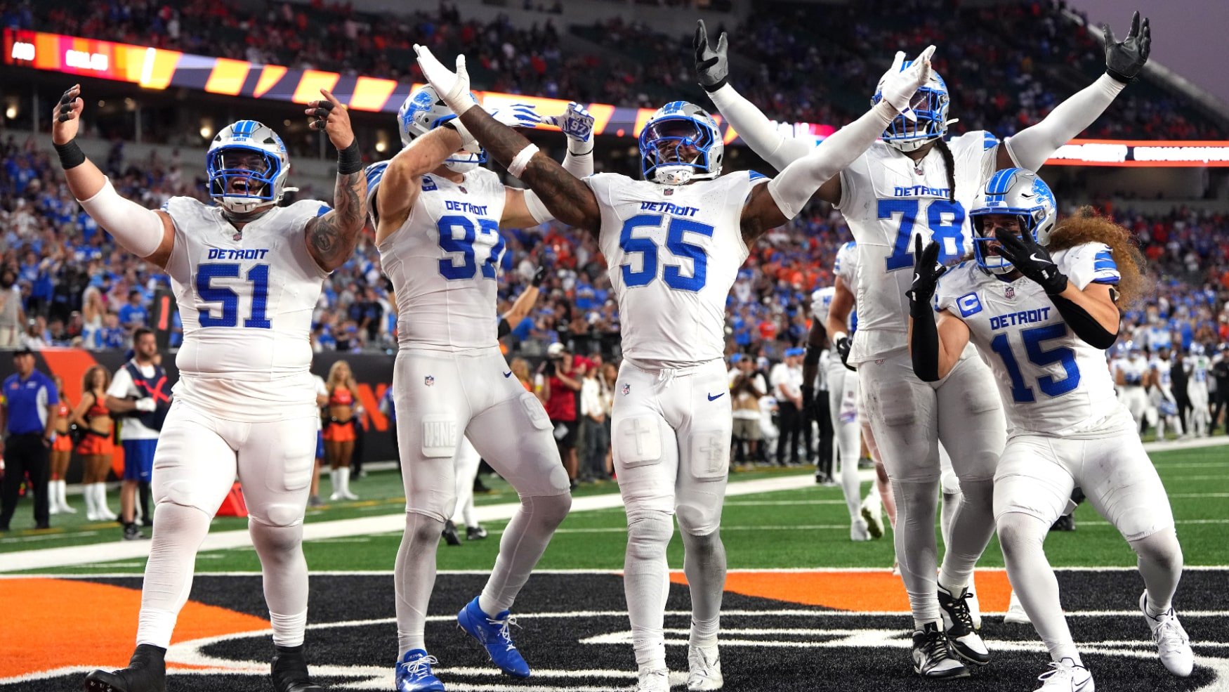 NFL Semana 5: Lions aplastaron a Bengals, Cam Ward consiguió su primera victoria y Buccaneers sobrevivieron a Seahawks