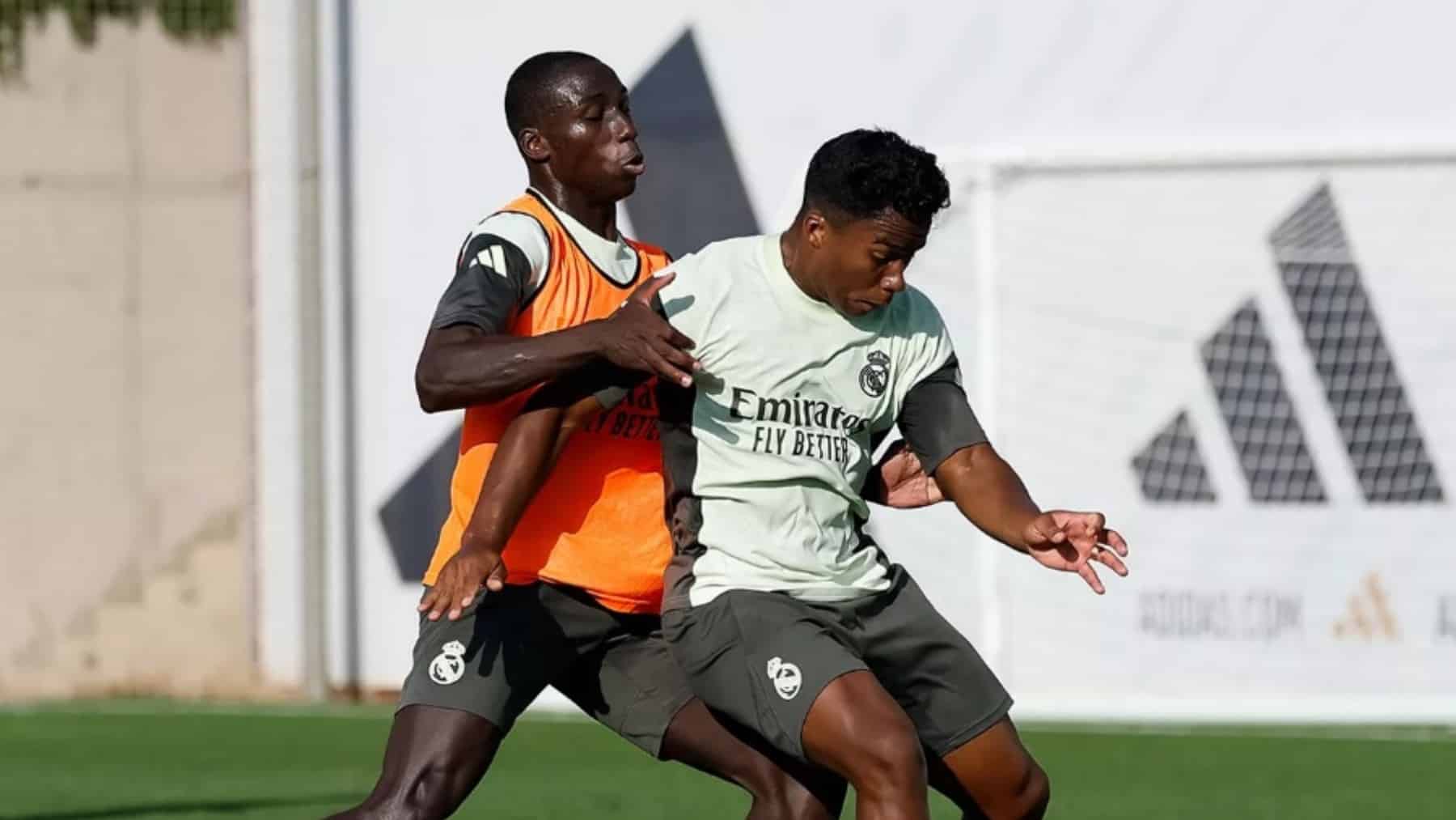 Mendy entrenamiento Real Madrid