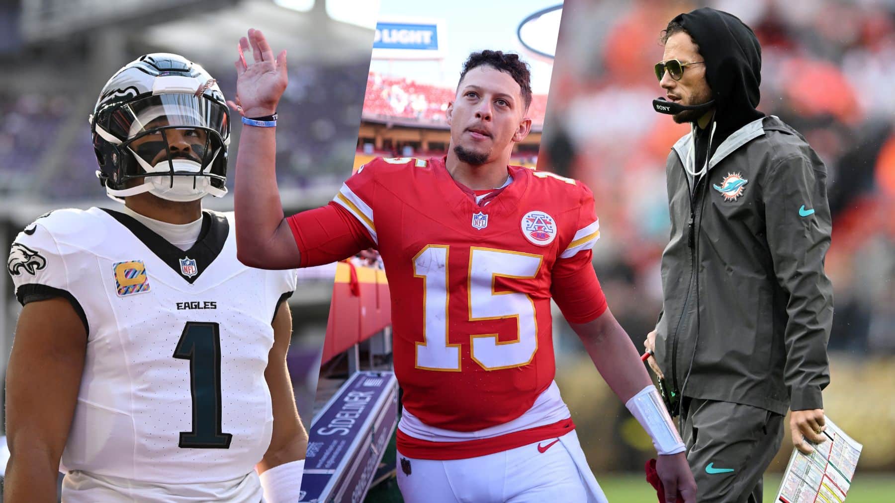 Mahomes y Hurts reviven en la semana 7 de la NFL